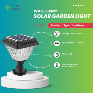 Solar Garden Wall Lamp - Image 2