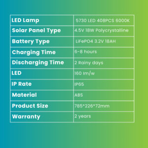 300W Solar Street Light - Image 3